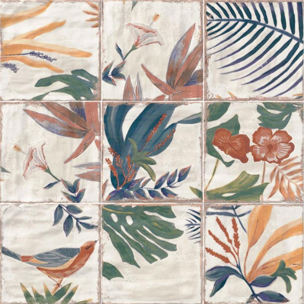 mainzu decor sonata 20x20 elegantny leskly dekor dlazdica stenova obklad art deco secesny kupelna nastenny obraz obklad vzorovany rastlina kvet exoticky.jpg